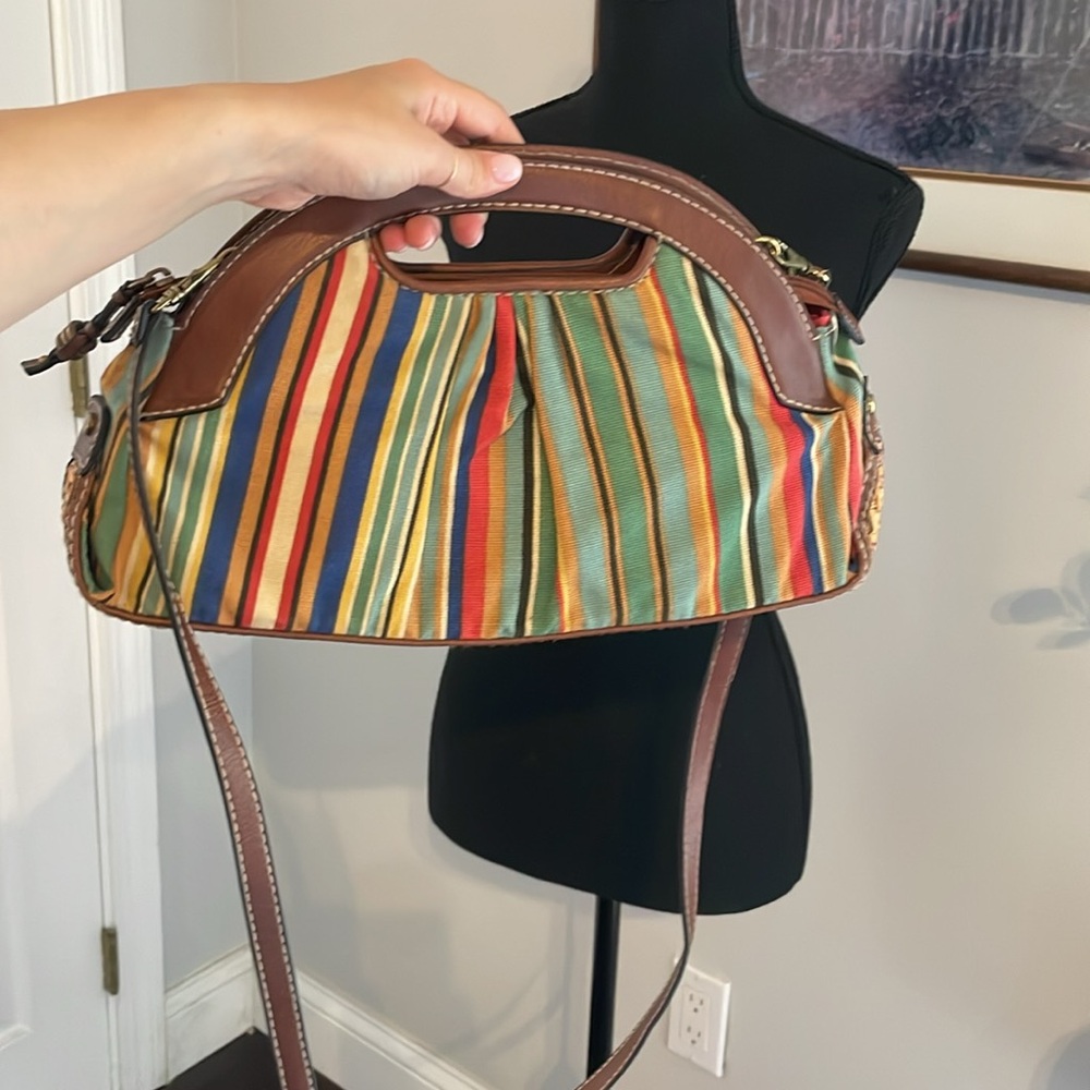 Vintage Colorful Fossil Half Moon Bag - Picture 8 of 9